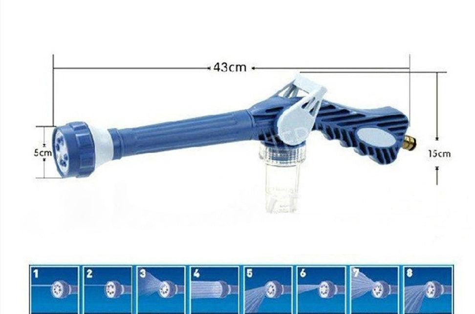 8 in 1 EZ Jet Water Cannon Dispenser Spray Gun Car Washer